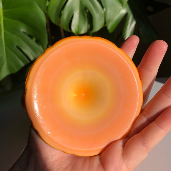 LE SMITH Glass Bittersweet Orange Covered Compote - Picture 11 of 15